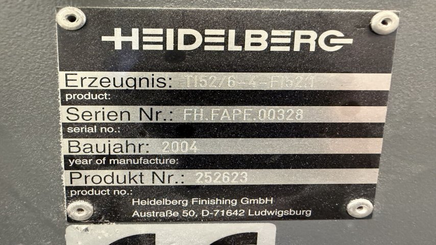 Heidelberg Stahlfolder, TI 52/6-4 Proline